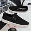 Canvas summer breathable casual board shoes cloth shoes black shoes