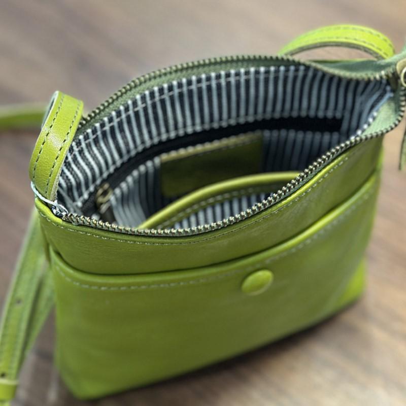 Johnature Small Bag Casual Mini Genuine Leather Phone Bag Versatile Women's Shoulder Crossbody Bags