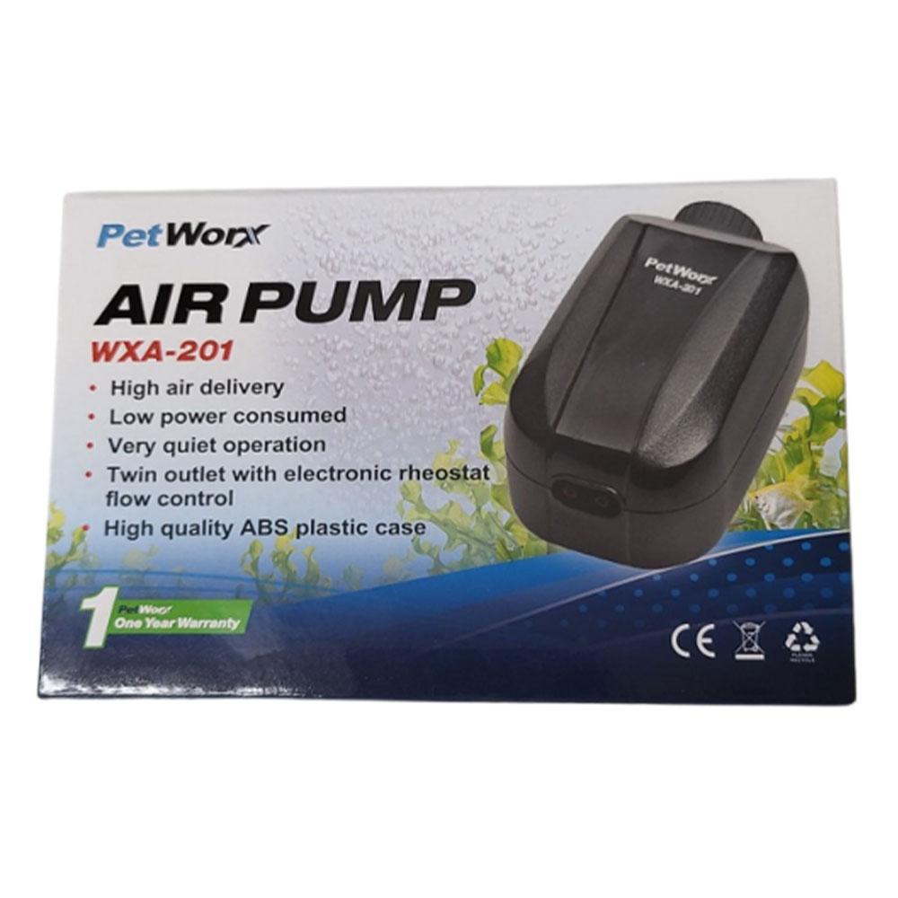 Pompe à air double pour aquarium PetWorx