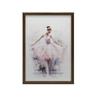 Enchanting Ballerina Dance Enchanting Ballerina Dance, 30X40 Cm, Dark Brown Wooden Frame, 230 Gsm Matte Paper