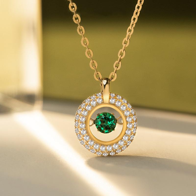 Niche Design Deep Forest Green Necklace for Women - 2026 Fashionable, Versatile, Luxury Collarbone Chain