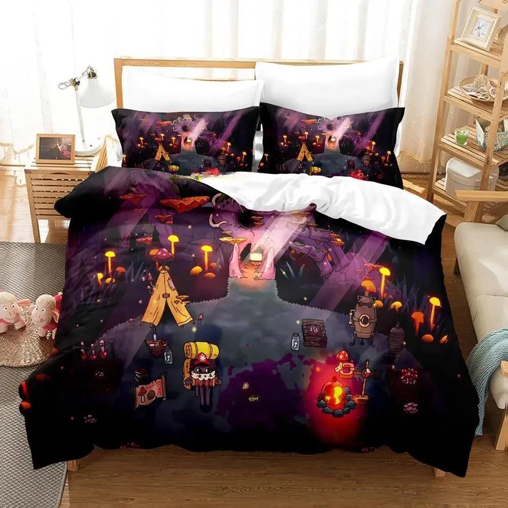 Cult Of The Lamb Zestaw Pościeli Pojedynczy Bliźniak Pełny Queen King Size Łóżko Sypialnia dla Dorosłych Dzieci Poszwa na Kołdrę Druk 3D Anime Prześcieradło