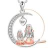 Ladies' Fashionable and Minimalist Moon Necklace