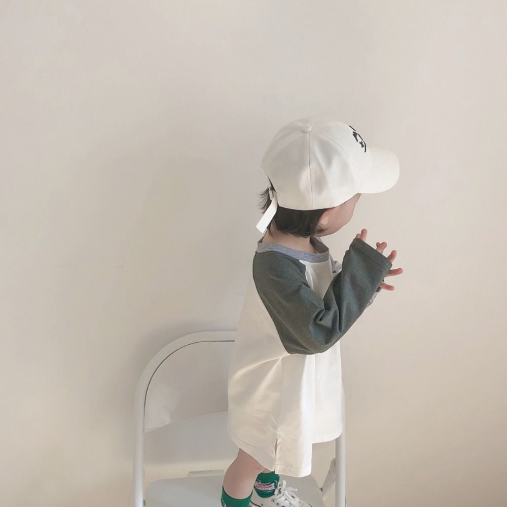 Cute Embroidery Baseball Caps Adjustable Sunscreen Hats Gifts Children's Cap  For Boys Girls