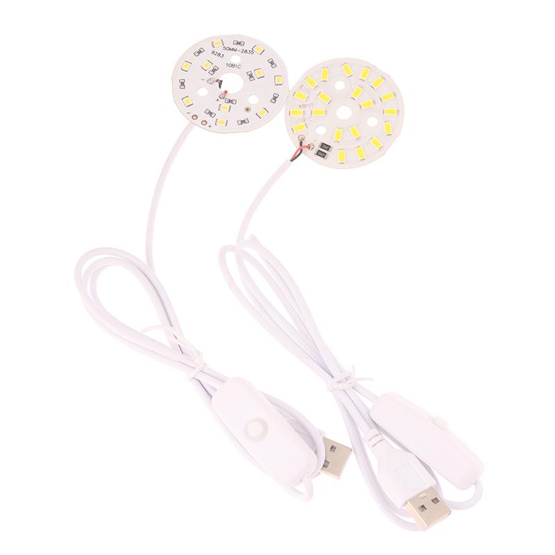 1Pc 1.5M Line Length Dc5V Led Chips Smd5730 Led Lamp Usb 3W Light Board Warm White Light With On/Off Switch Cable