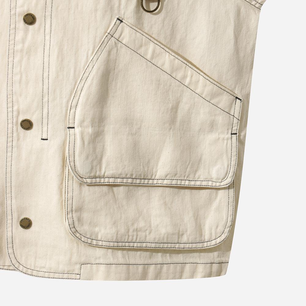 Dod Men'S Linen Denim Jacket (Ivory)