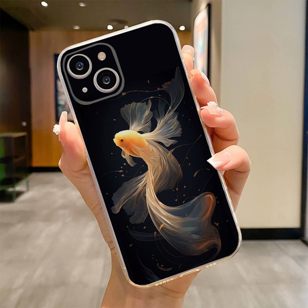 Fishes Case Phone Case For iPhone 17 16e 16 15 14 13 12 11mini Pro Max X XR XSMAX 8 7 Air Plus Soft Cover