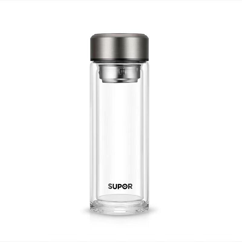 Supor Double Wall Heat-Resistant Glass Cup