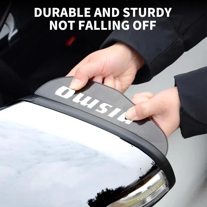 2 STuks Auto Achteruitkijkspiegel Regenwenkbrauw Regenkap Voor Nissan Nismo Note Armada Pulsar Pathfinder X-Trail Qashqai Auto Accessoires