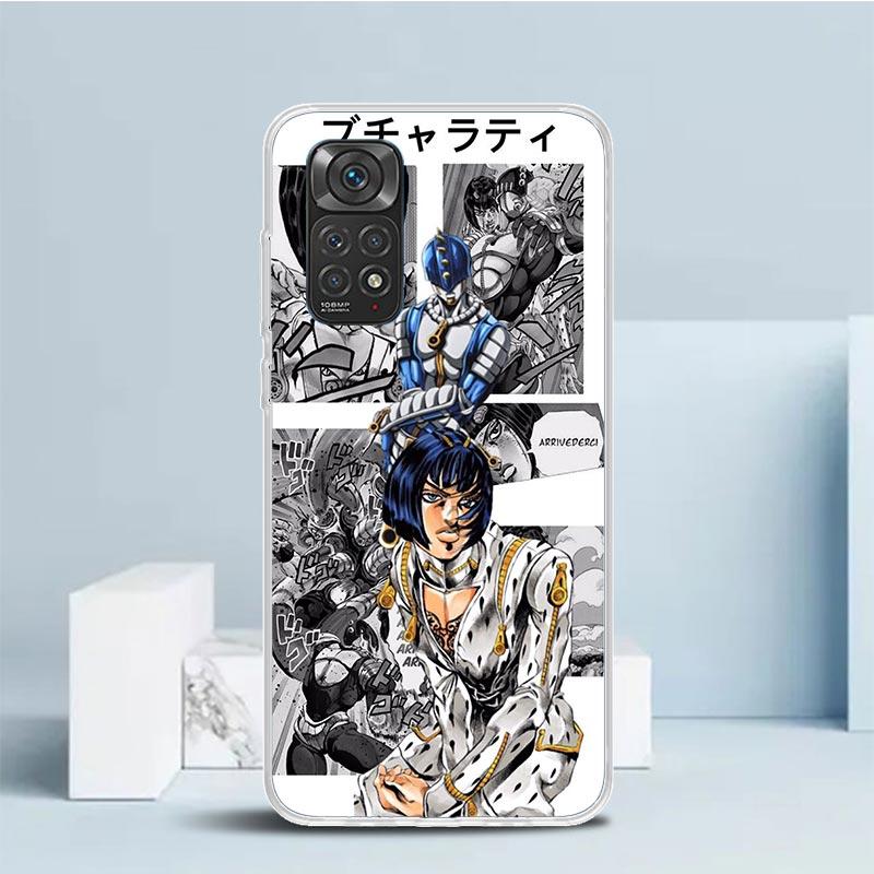 JoJo Bizarre Adventure Phone Case For Xiaomi Redmi Note 15 14 14S 13 12S 12 Pro Plus 11S 11 11T 11E 10S 10 + Soft TPU Back Cover