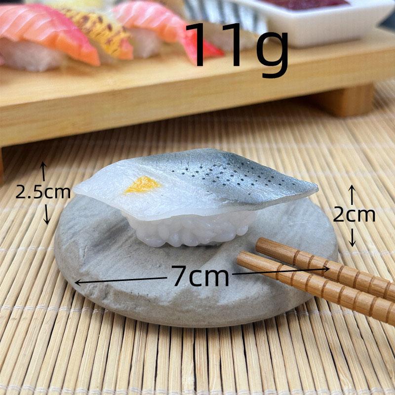 Symulacja 3d Model Sushi Zabawki do gotowania Japońskie jedzenie Sushi z łososiem Kulka ryżowa Symulacja Model jedzenia Rekwizyty wystawowe Brelok Biżuteria