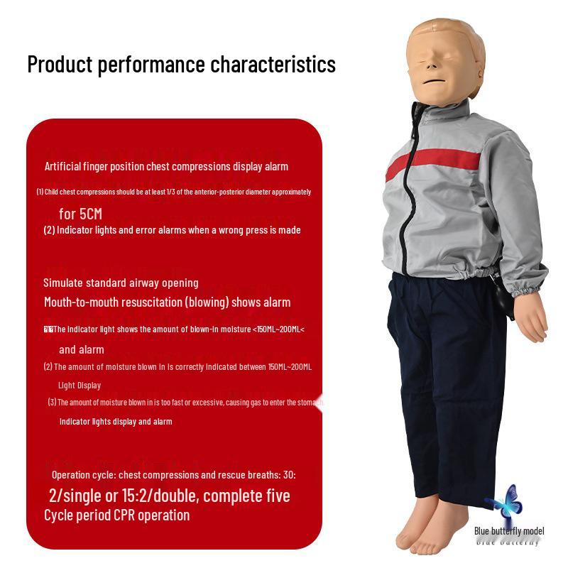Advanced Pediatric CPR Simulator Model CPR170: Medical Emergency First Aid Manikin