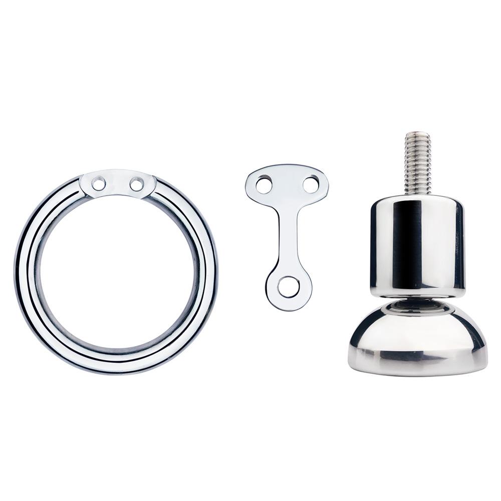 Blocare pentru penis cu vibrator din silicon moale, tavă urinară metalică, blocare CB, inel pentru penis gay, centură de castitate, cușcă pentru penis, sclav BDSM