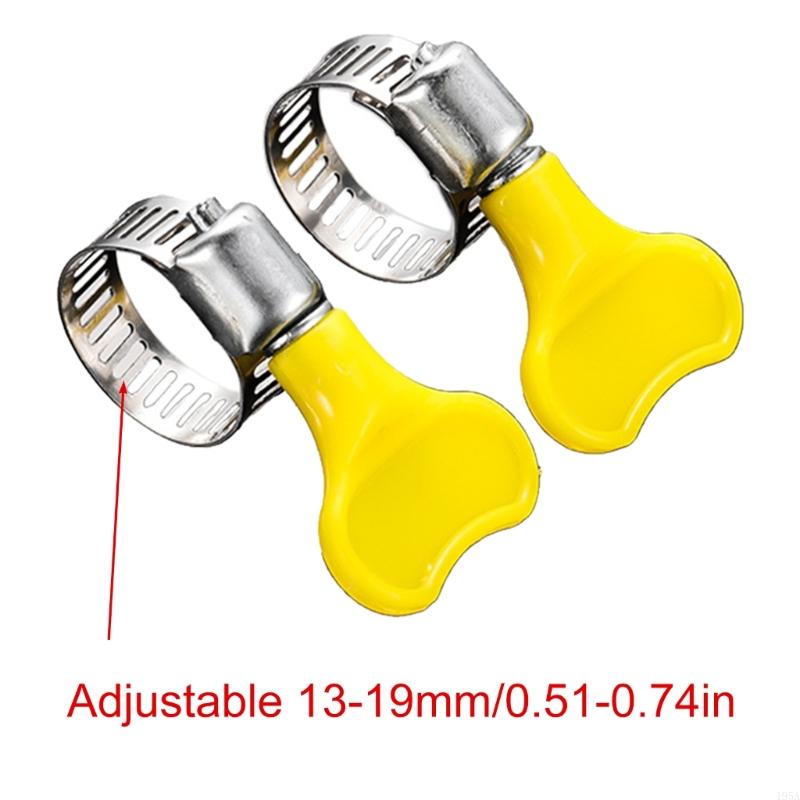 10pcs Heavy Type Hose Clamps 13-19mm Adjust Ranges for Pipe Tubes and Hoses Secure Locking with Corrosions Resistant
