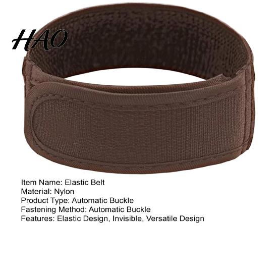 Soft Padded Men Belt Elastic Women No Buckle Invisible Adjustable All-day Wear Solid Color Fastener Tape Stretch Material Ultra-Soft Padding Waistband