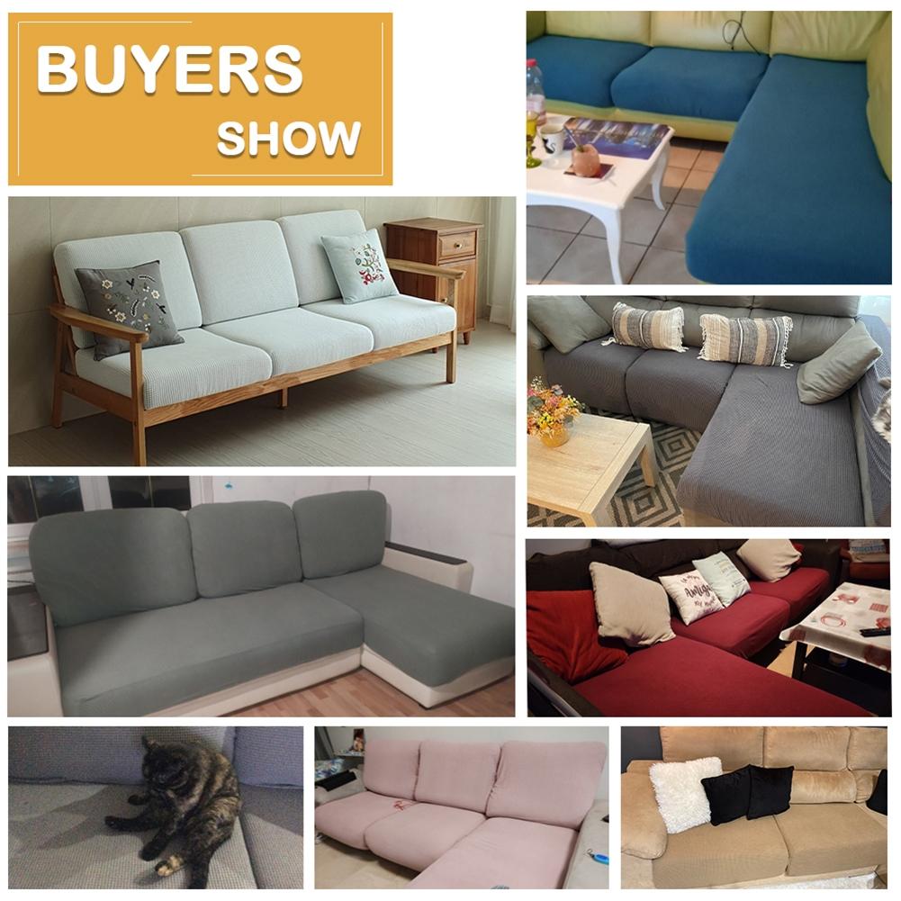 Sofa Seat Guard Stretchable Couch Cover Resistant To Spills & Wrinkles