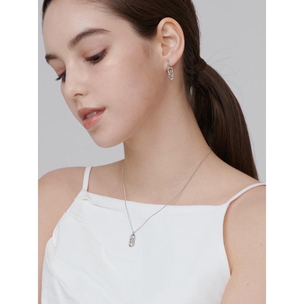 Geiger Colier Semnătură Simplu Argintiu Gisvnn035