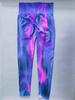 Nahtlose Yogahose mit hoher Taille im Aurora-Tie-Dye-Stil in 12 Farben für Damen – schnelltrocknende Fitness-Leggings mit pfirsichfarbener Hüfte
