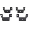 4 Pcs Trailer Stake Pocket Bracket High Strength Carbon Steel Trailer Rail Bracket for 2x4in Stakes