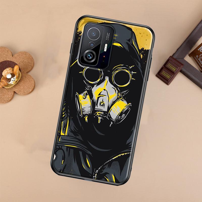 Skull Gas Mask Case For Xiaomi 13 14 Ultra 11T 12T 13T 14T Pro POCO X7 Pro X3 X5 X6 F3 F5 F6 M6 Pro Cover