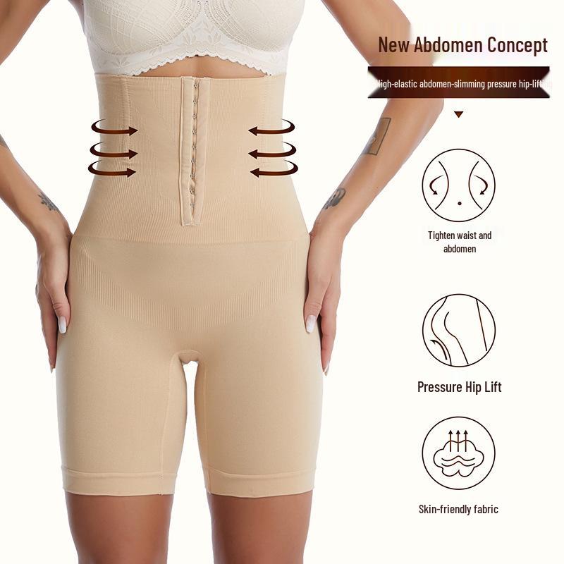 Pantaloni Modellanti Europei e Americani a Vita Alta con Controllo Pancia, Chiusura a Bottoni Regolabile e Sollevamento Glutei