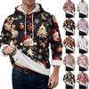 Men's Christmas Printed -Lined Hoodie