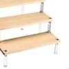 Acrylic Display Riser Shelf Organizer Showcase Fixtures Storage Wood Stand for Doll Figure