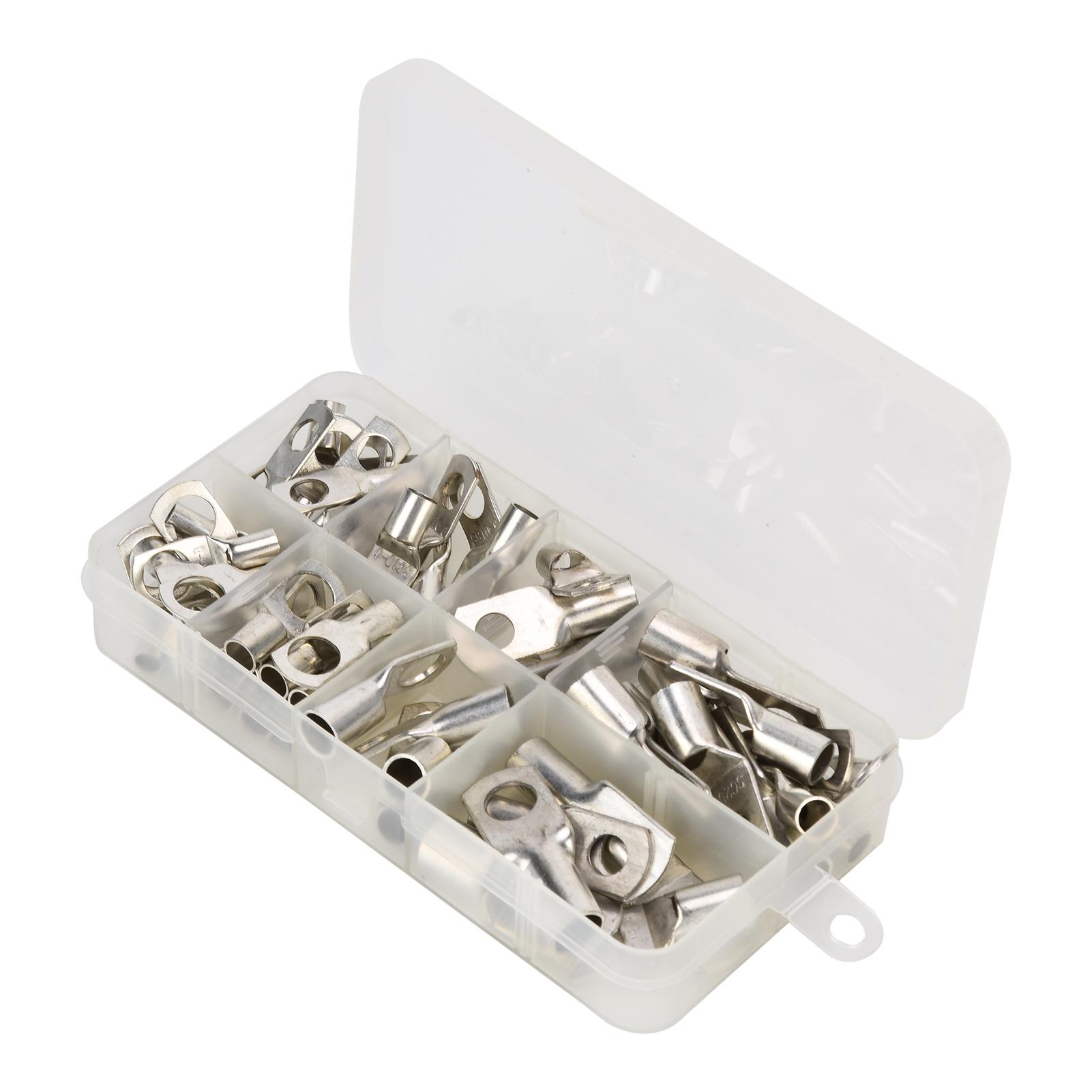 

60 шт. Мідний наконечник кільцевий луджений електричний дріт клеми асортиментний набір SC6SC25