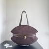 Neues Nischen-Design Leder Retro Handtasche mit großer Kapazität Damen Pendler Umhängetasche Große Tasche Tragetasche
