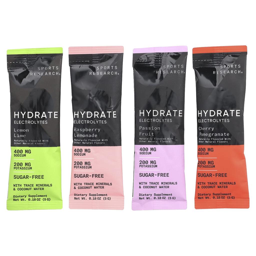 Hydration with Electrolyte, Variety Pack, 16 Packs, 5G (0.18Oz) Each