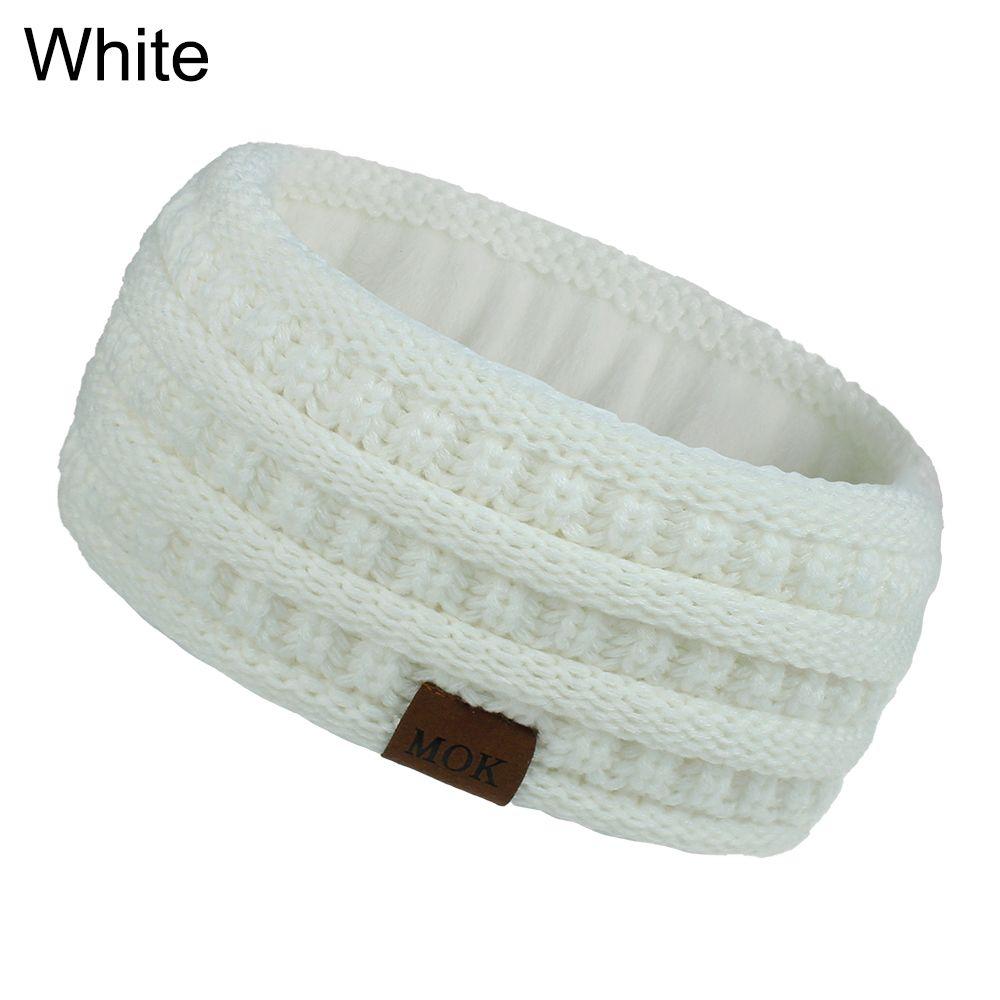 Warme Stretch Haaraccessoires Stirnband Gestrickt Haarband Ohrwärmer Stirnbänder für Frauen Fleecegefüttert