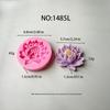 Lotus Shape Mold Fold Sugar Aromatherapy Candle Cake Decorative Individually Packaged
