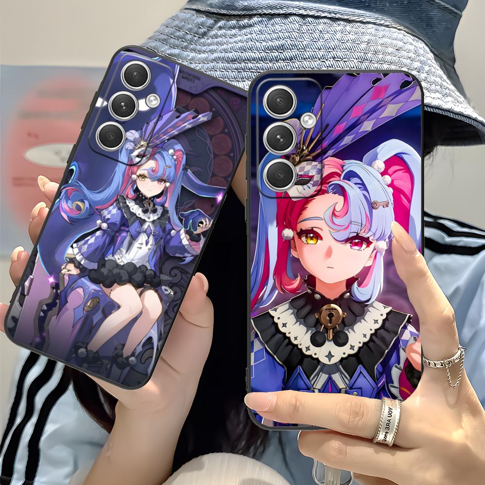 Wuthering Waves Roccia Phone Case for Samsung Galaxy S26 S25 S24 S23 S22 S21 S20 Note20 Plus FE Ultra Colorful Cover Cellphones