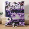 1pc Flannel Kuromi, Cute, GothicThrow Blanket, Cartoon Truck Pattern Printed Blanket, Warm Cozy Soft Blanket For Couch Bed Sofa Car Office C