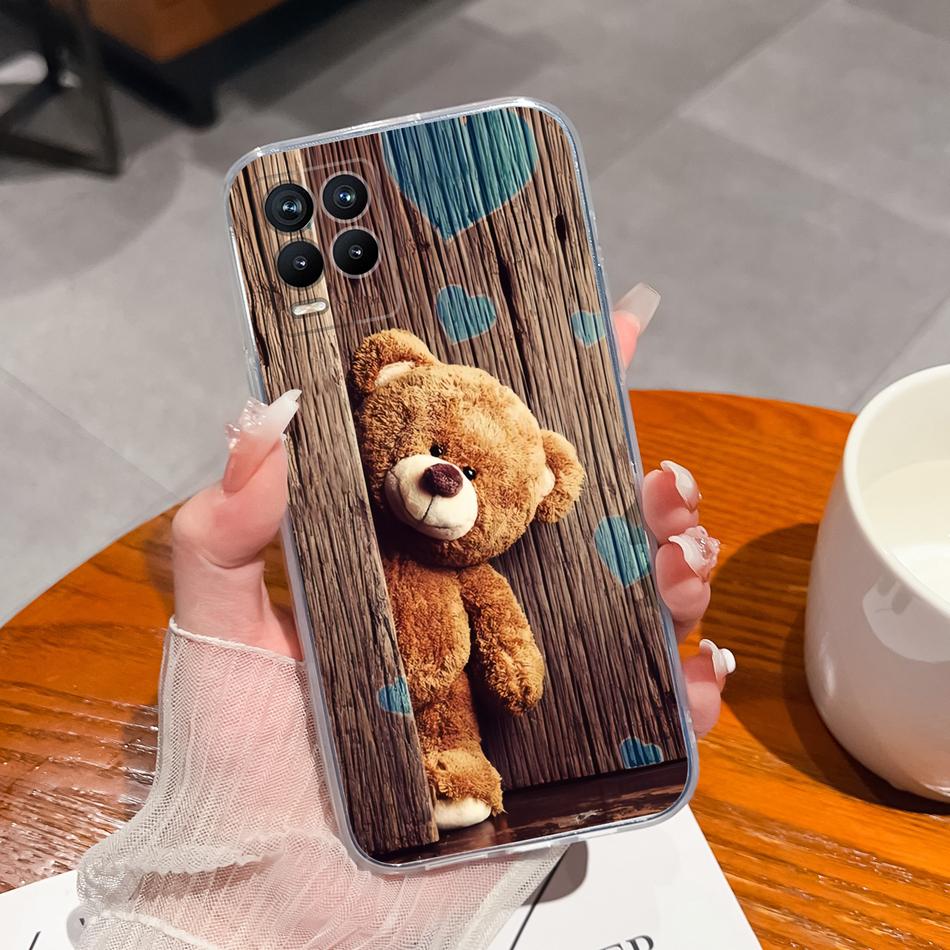 Für Realme 8 Pro Handyhülle Kreatives Tintenbild Weiches TPU Klares Silikon Anti-Drop Rückseite Für Realme8 4G 5G 8Pro Funda Capa