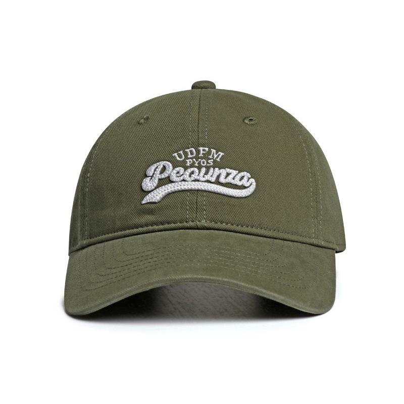 High quality peaked cap three-dimensional embroidery versatile sun hat pure cotton soft top baseball cap men and women