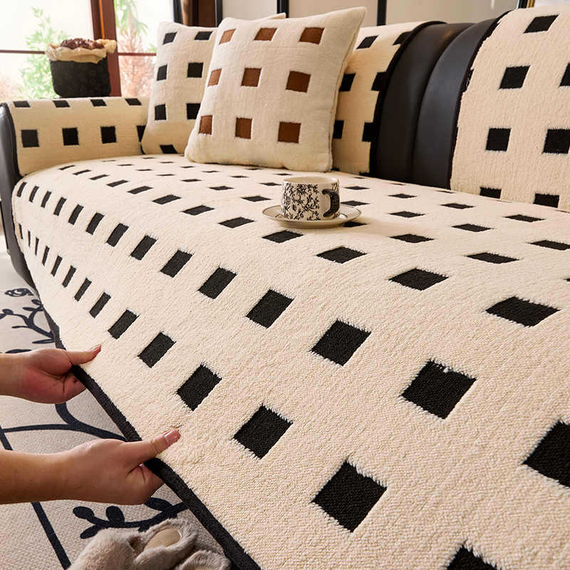Winter Plush Sofa Cushion Non-Slip Sofa Seat Cushion Advanced Sense New Sofa Cover Sofa Cover Cover Cloth Towel