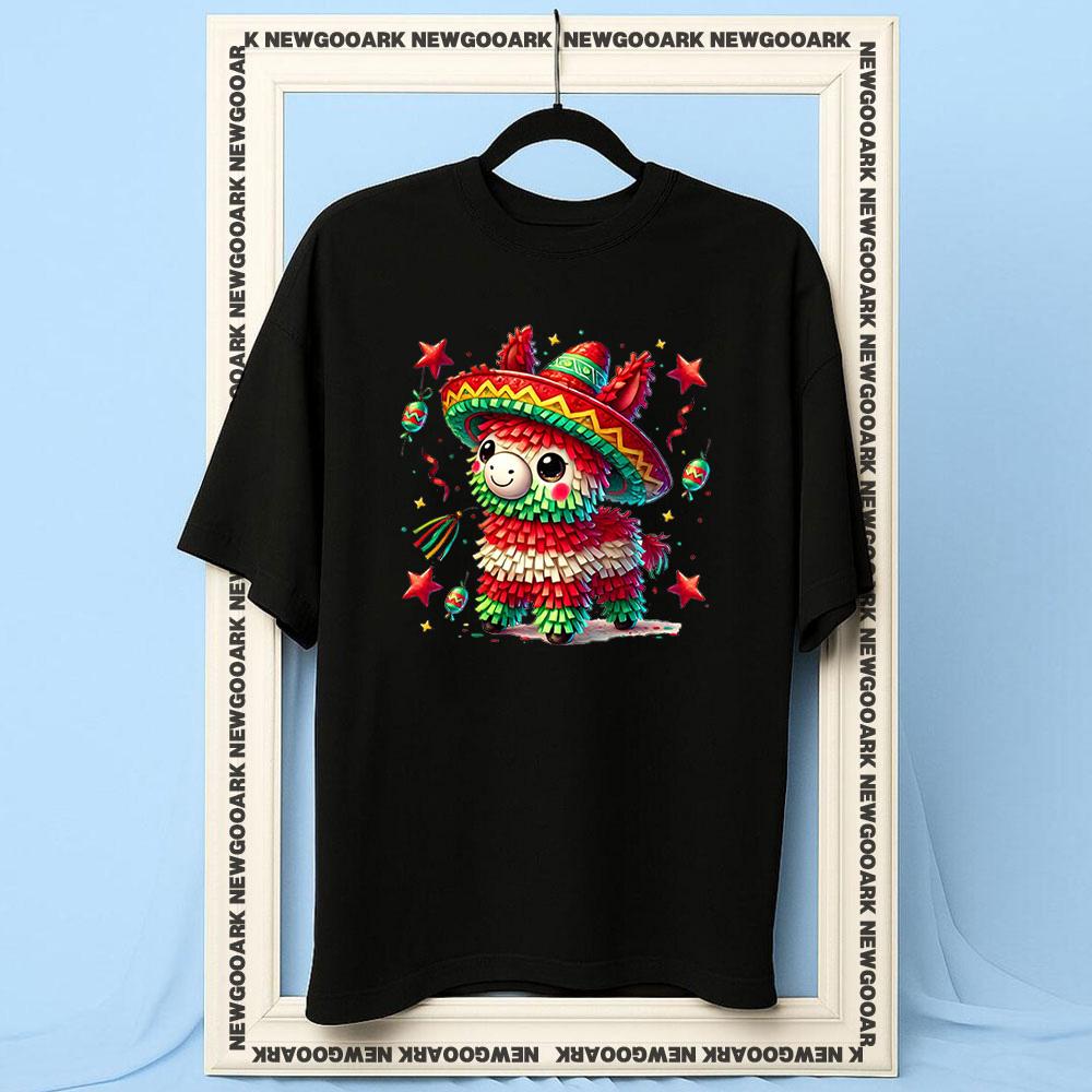 Mexican Pinata Lets Fiesta tshirt Women Unisex Casual cotton printed t shirts Adult Oneck summer outdoors tee Trending