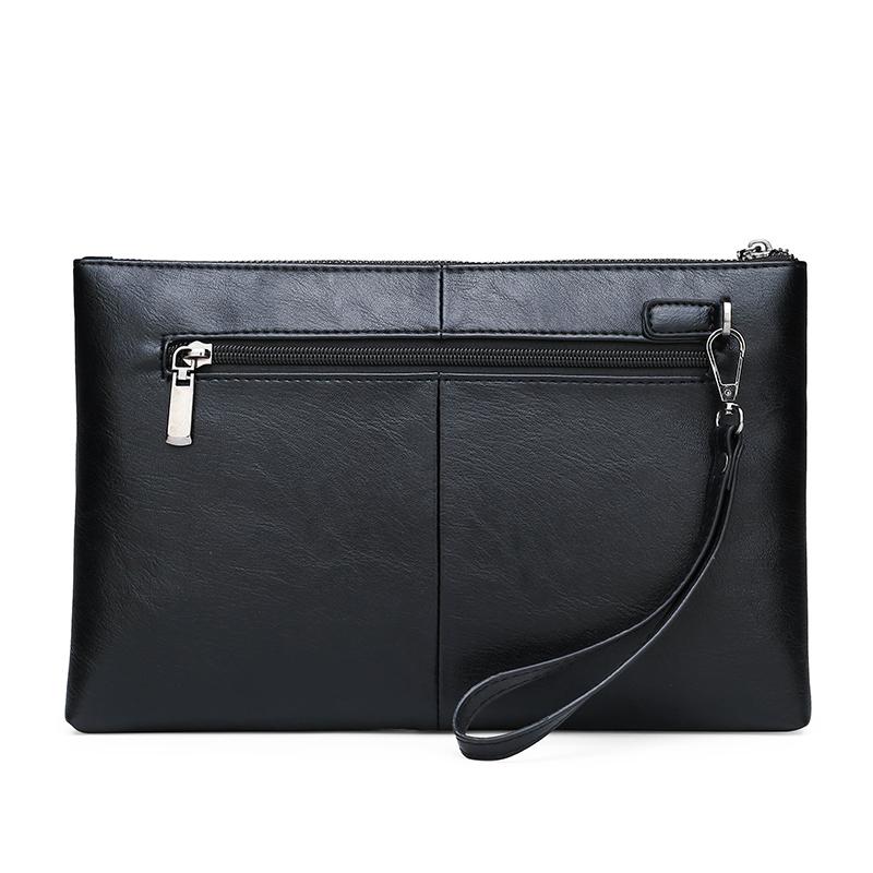 Fashion Business Men Day Clutch Bag High Quality PU Leather Money Handbag Casual Male Cardholder Case Phone Bag