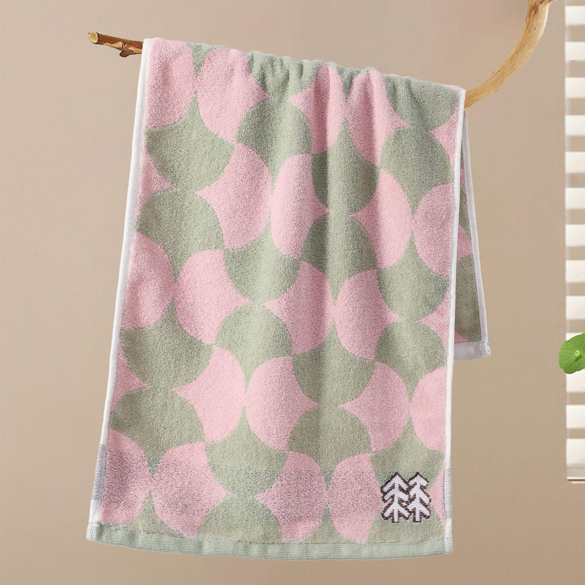 

Жаккардовое окрашенное в пряже взрослое банное полотенце из 100% хлопка - Толстое, впитывающее и готовое к подарку 35*75cm