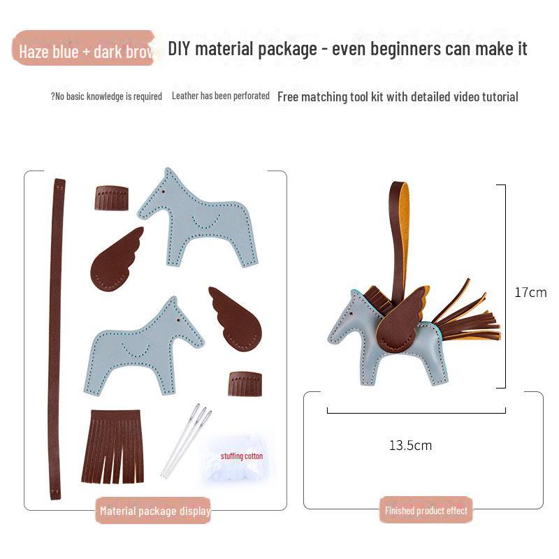 

Брелок Pegasus из натуральной кожи ручной работы для женщин – милый автомобильный аксессуар