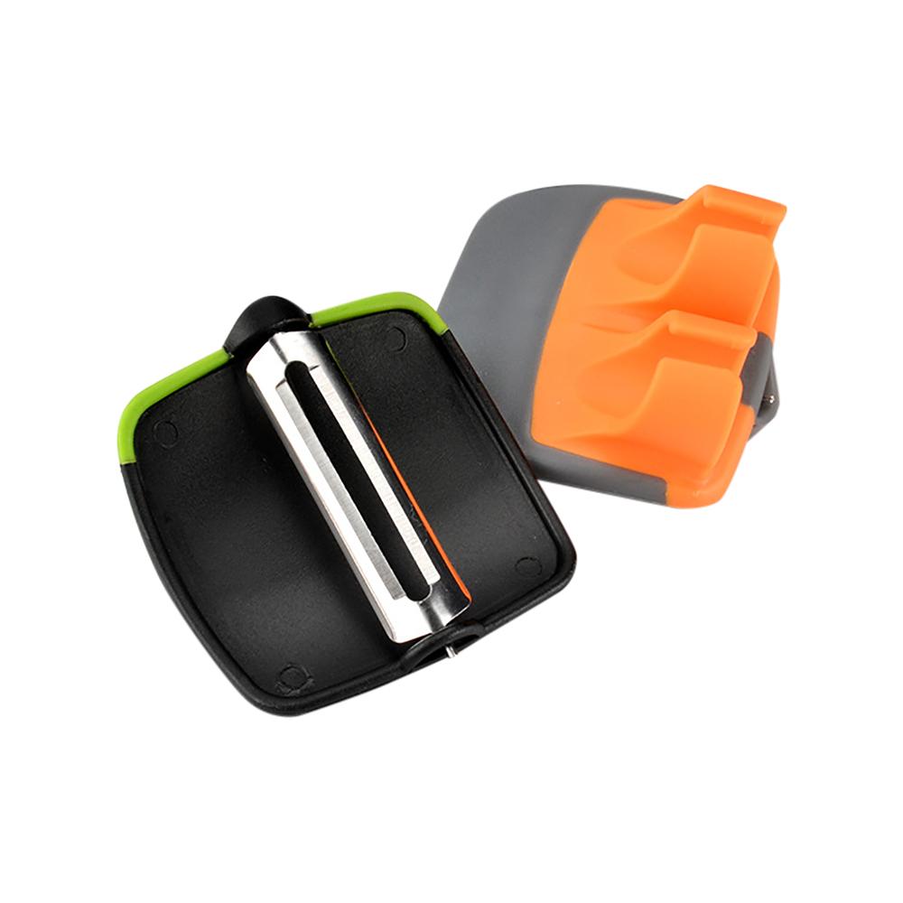 Vegetable Peeler Stainless Steel On Finger Quickly Remove Peel Without Changing Grip for Peeling Cucumbers Potatoes