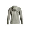 Under Armour Letter Print Zip-Up Hoodie Women Jackets Gray 1377043-504