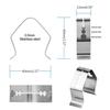 Grillthermometer-Sonde Clip 3-Loch Grillthermometer Sonde Befestigungsclip Halter Küche BBQ Ofen Grill Zubehör Edelstahl