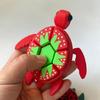 Press Turtles Fruit Keychain Hanging Decoration For Personalizing School Bag Accessories And Student Gifting Supply