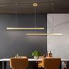 Lamp Modern Minimalist LED Chandelier ,Linear Kitchen Island Pendant Lighting For Dining Table Living Room Bedroom
