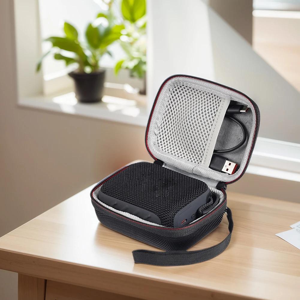 Hard EVA Travel Case Shockproof Outdoor Travel Carrying Case Waterproof Hard Shell Storage Bag for JBL GO4 Portable Speaker