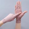 New Fashion Women's Cotton Dot Summer Fingerless Half Finger Anti-Skid Sun Protection Printing anti-UV Thin Short Driving Gloves