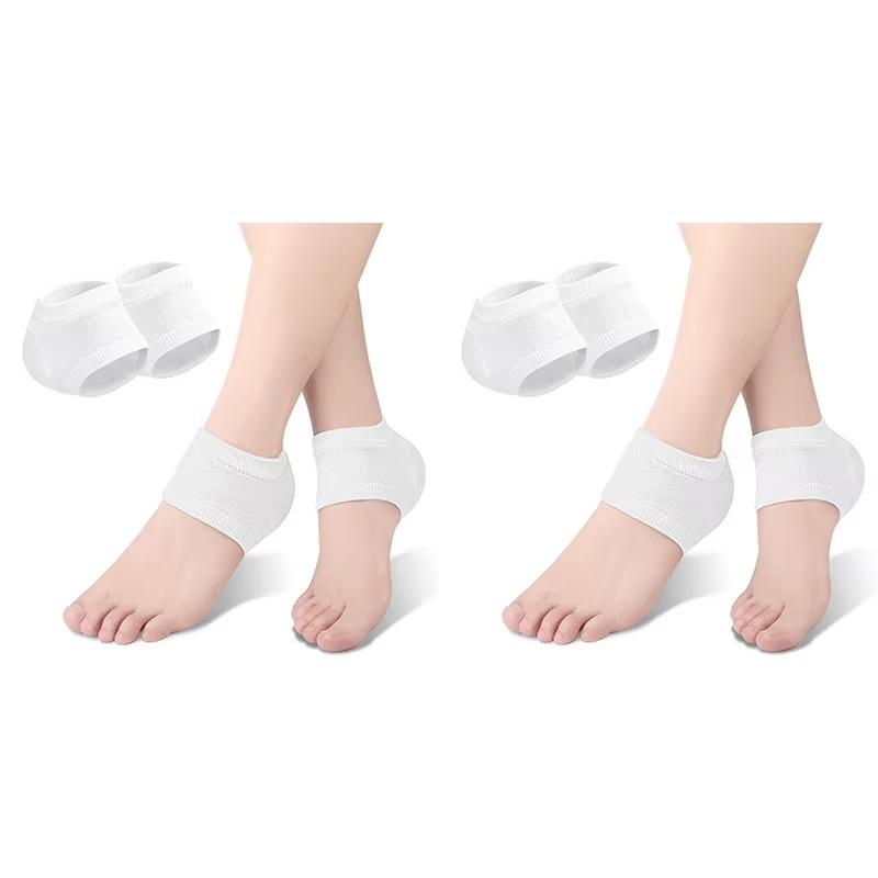 Silicone Protector Sleeve Heel Pads Heel Cups Plantar Fasciitis Support Feet Care Skin Repair Cushion Half-yard Gel Heel