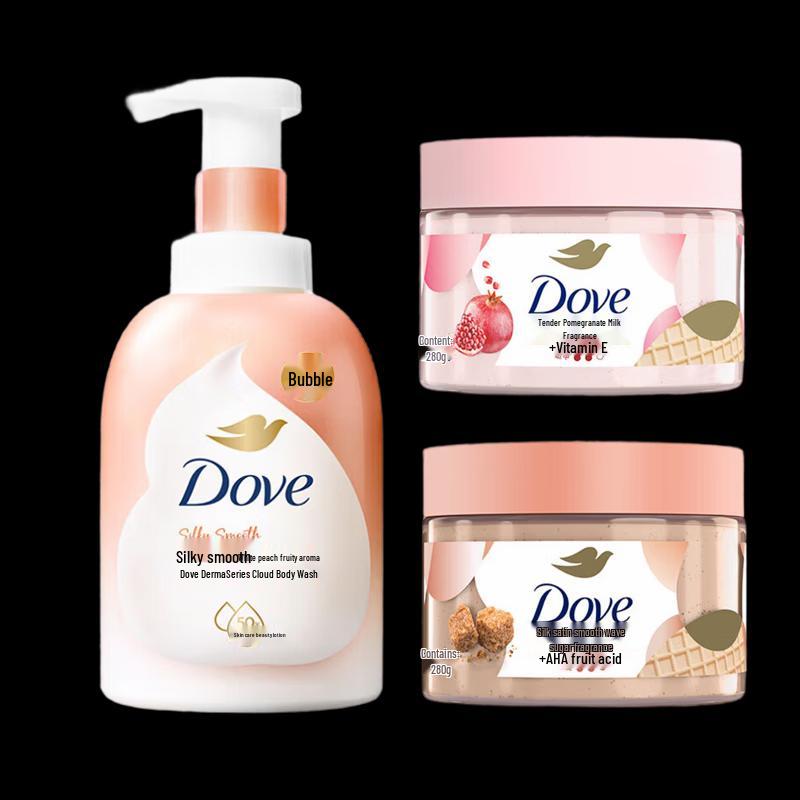 

Dove White Peach Shower Foam & Scrub Set